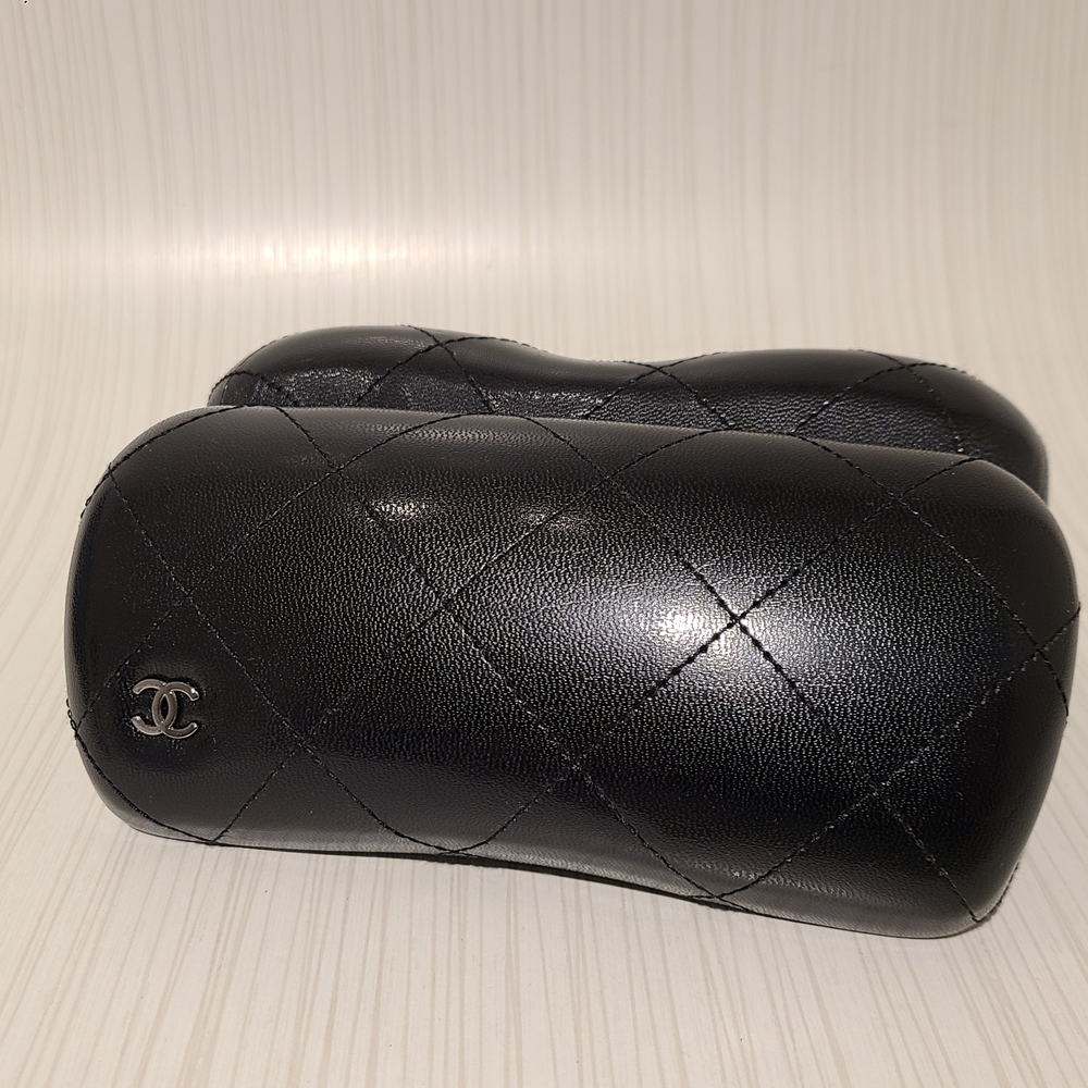 Chanel Black Quilted Sunglasses Case